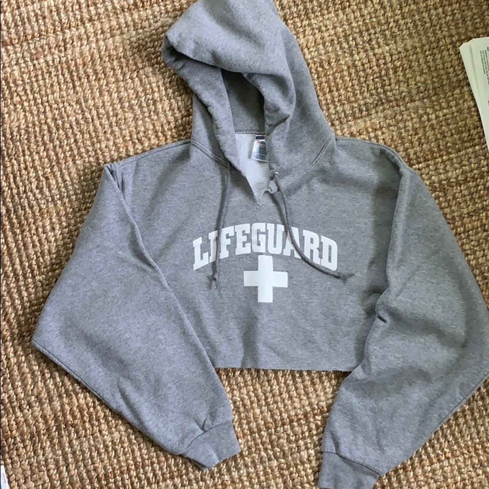 cropped hoodie sweatshirt